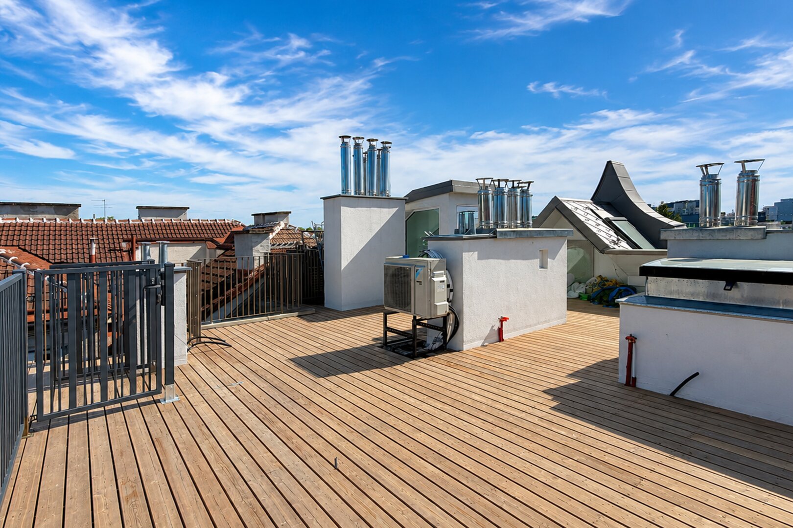 Sonnige Dachterrasse