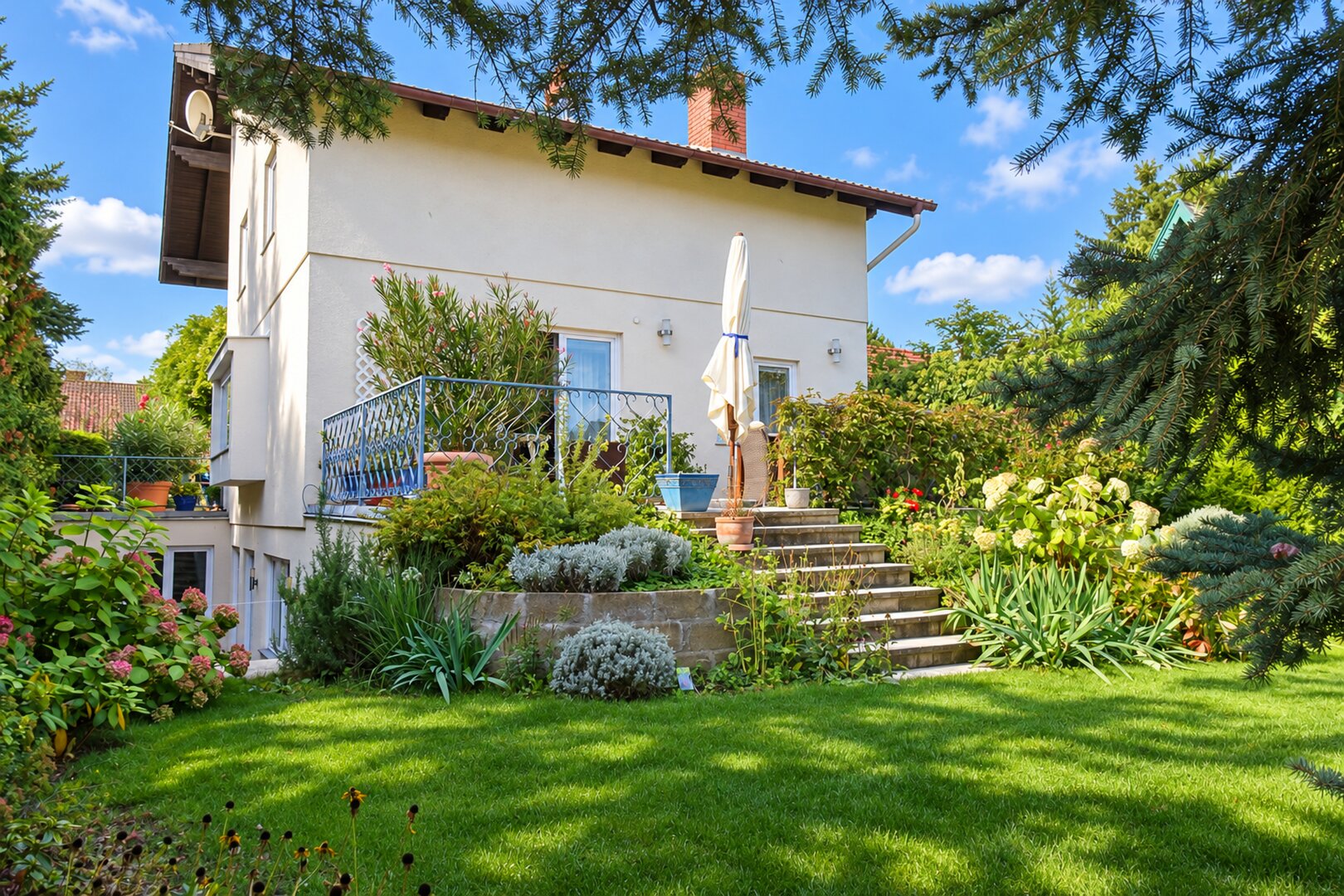 Gartenansicht Haus