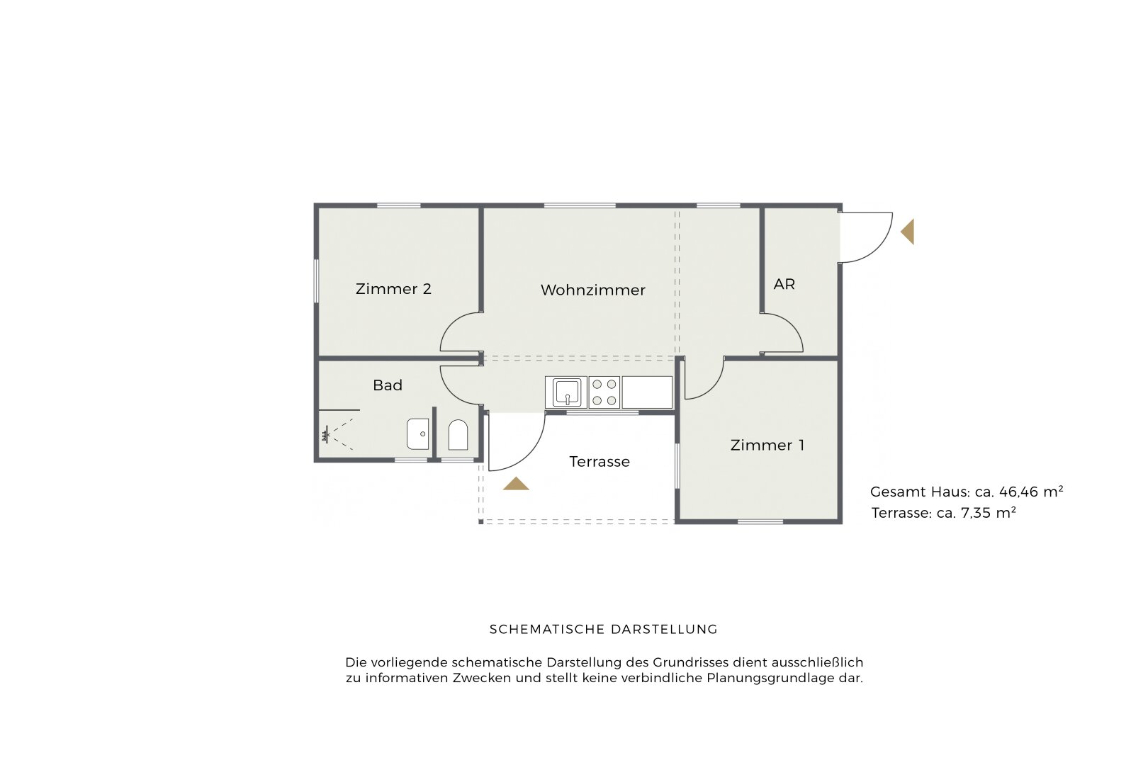 Grundriss, schematische Darstellung