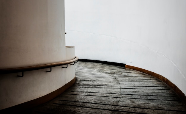 Spiral walkway in a modern building