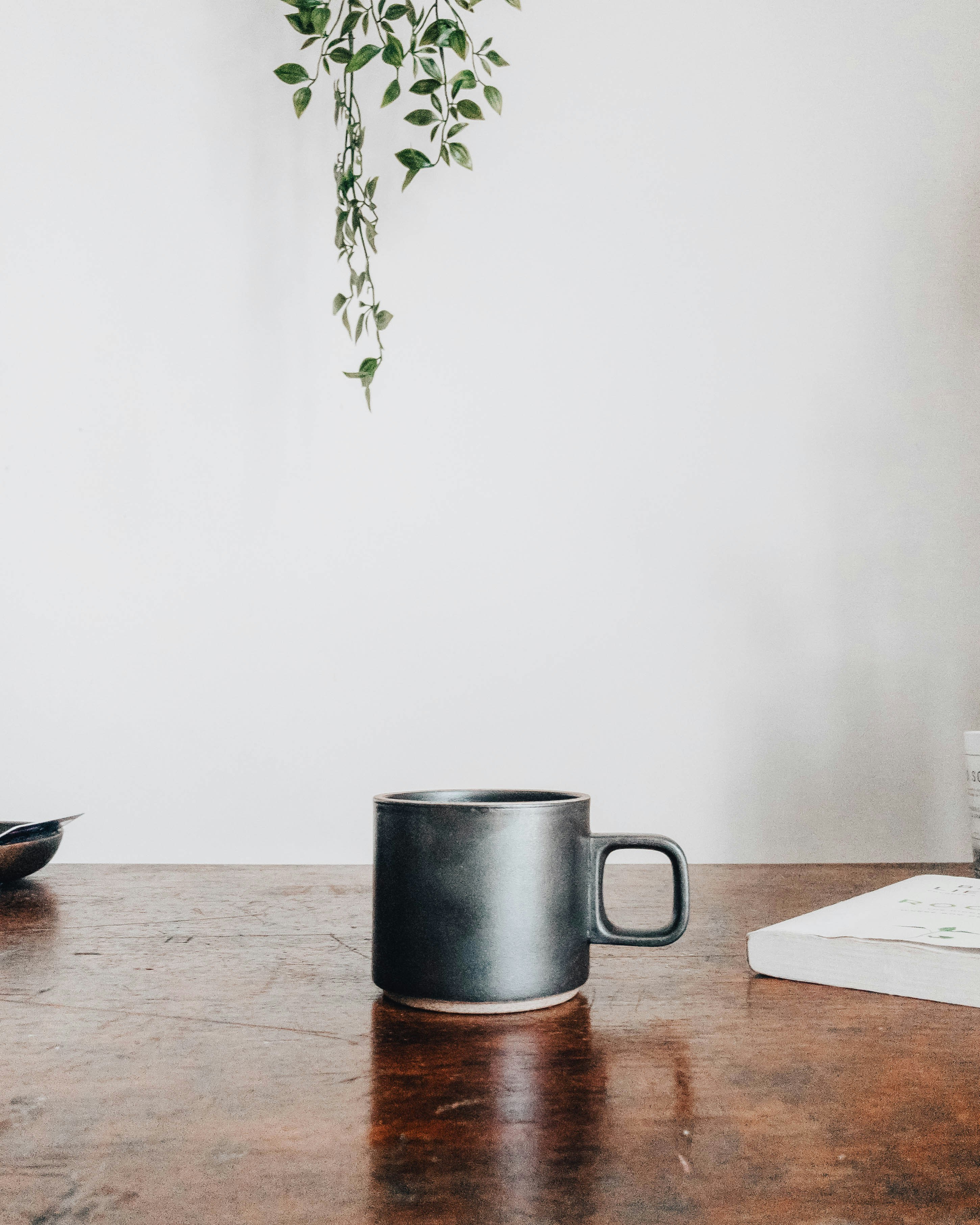 Coffee on table stock image