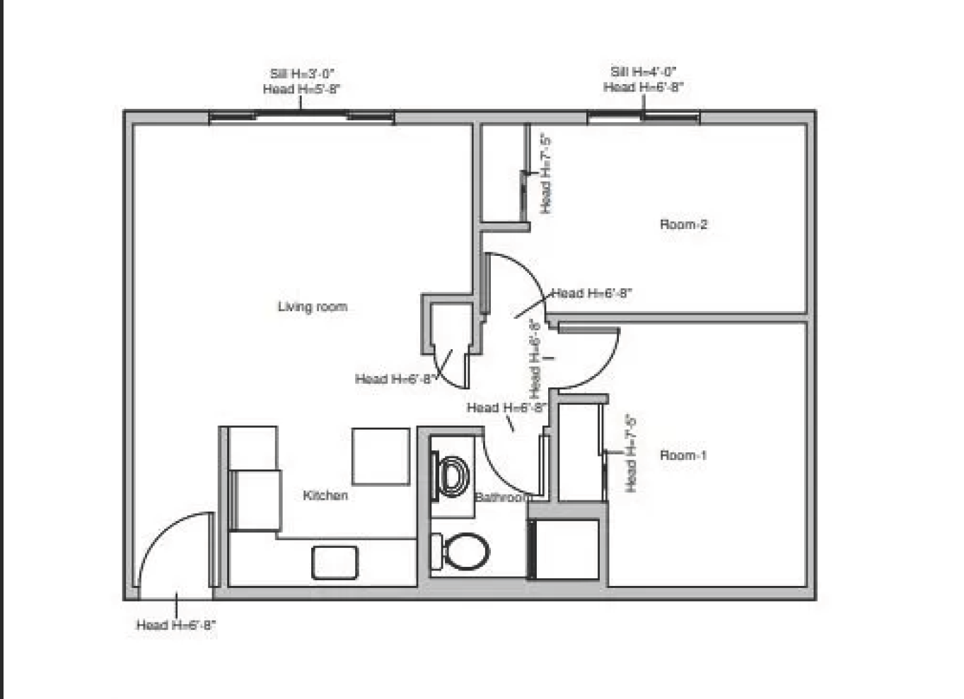 2BD, 1BTH A