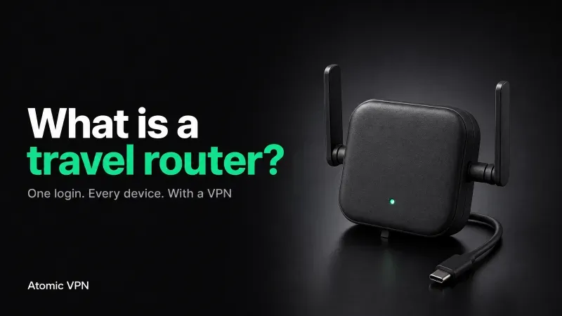 Travel router connected to hotel Wi-Fi
