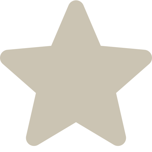 Beige five-point star shape with slightly rounded edges on a white background.