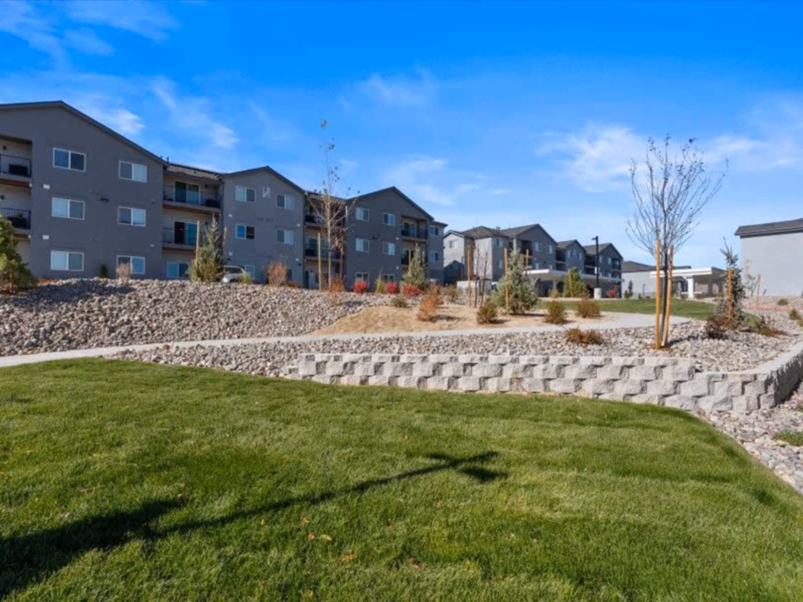 Exterior view of apartments