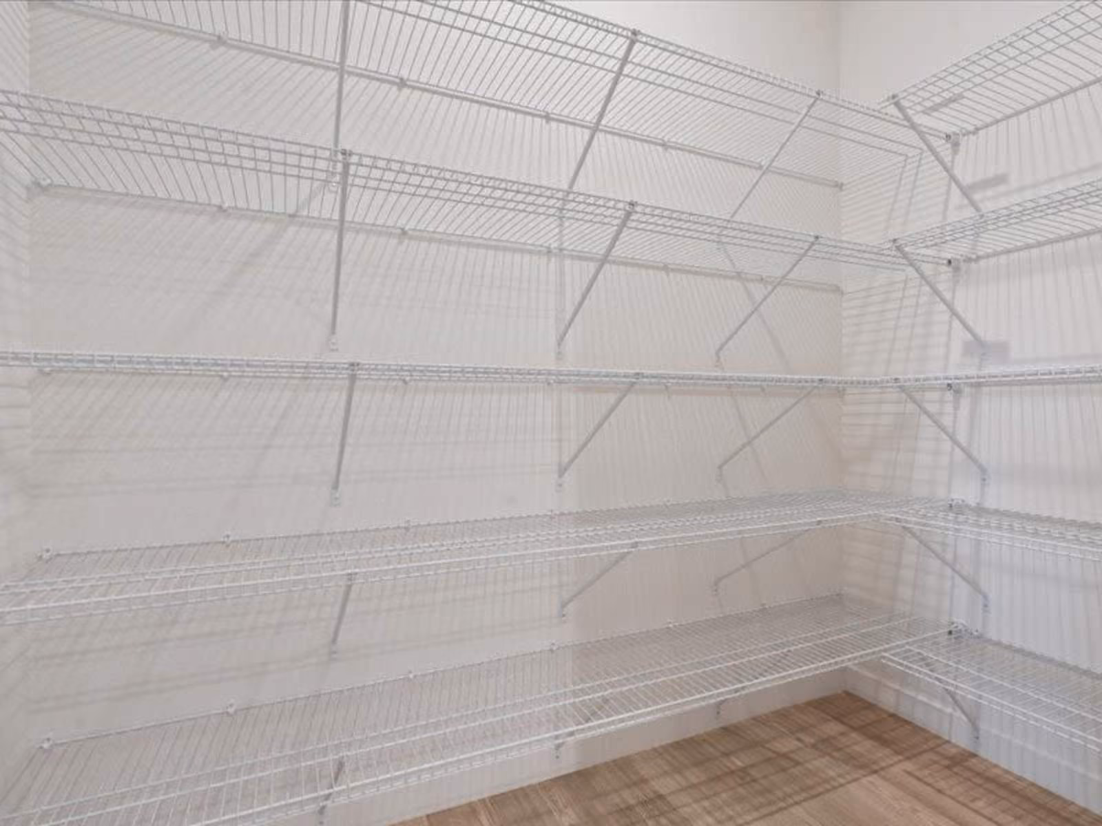 Closet with built in shelves
