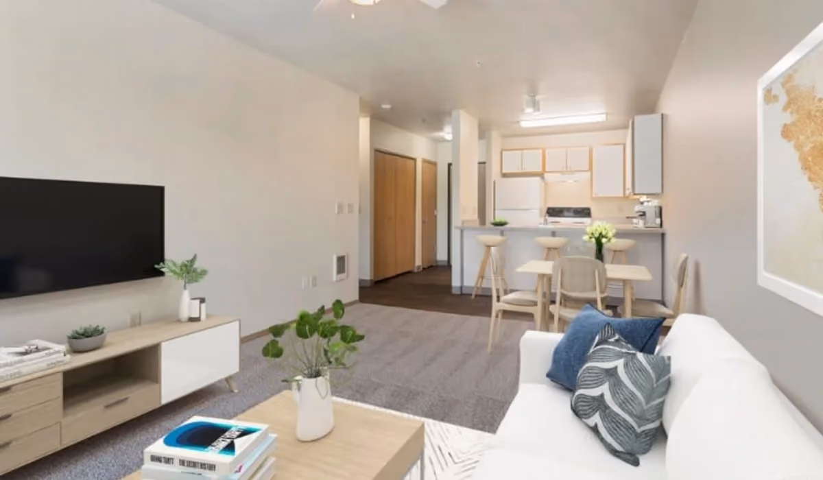 Living Room & Kitchen