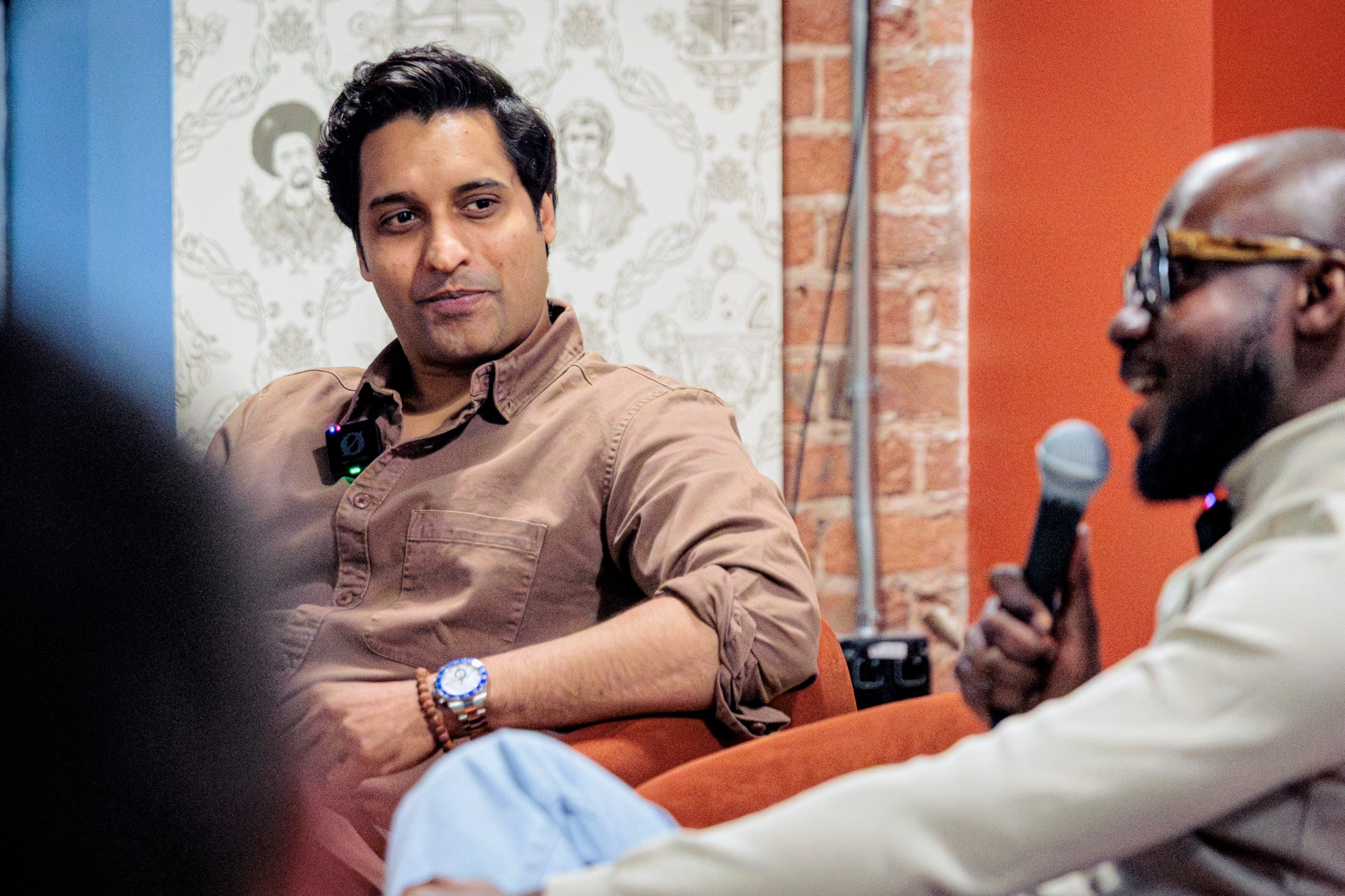 Nikhil Choudhary in a fireside interview with a moderator
