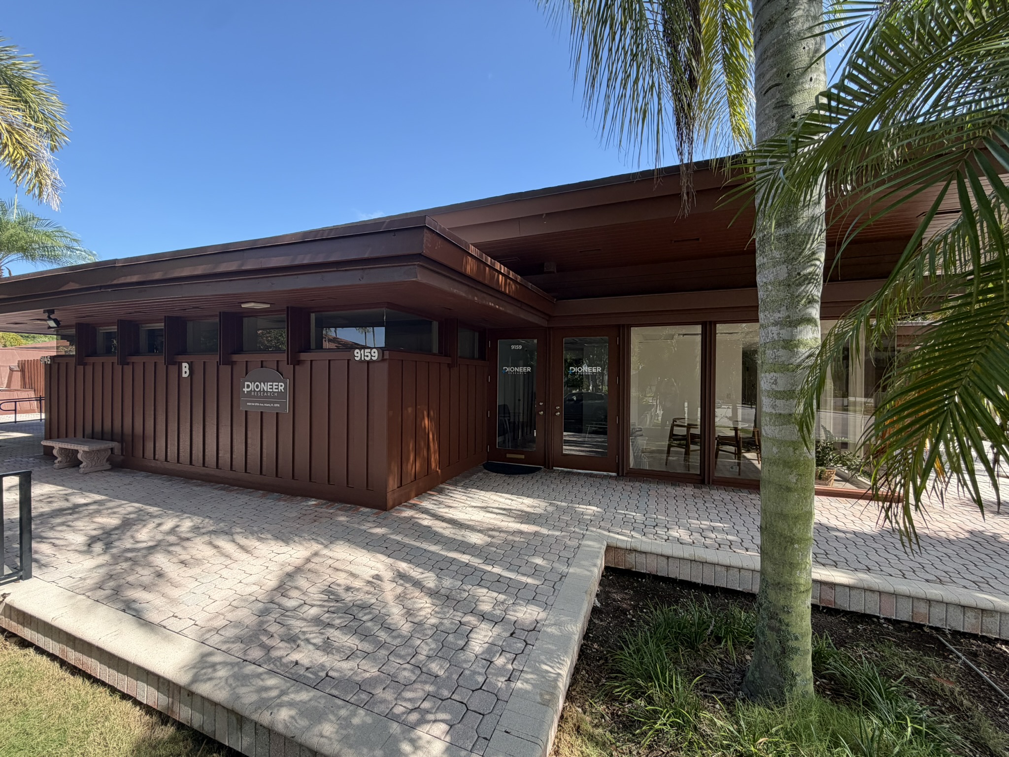The Pioneer Research building at 9159 SW 87th Avenue in Miami