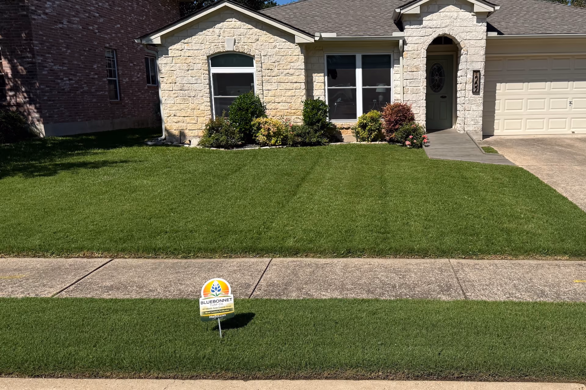 Bluebonnet Turf Co. 8 Step Turf Program for healthier greener lawns  
