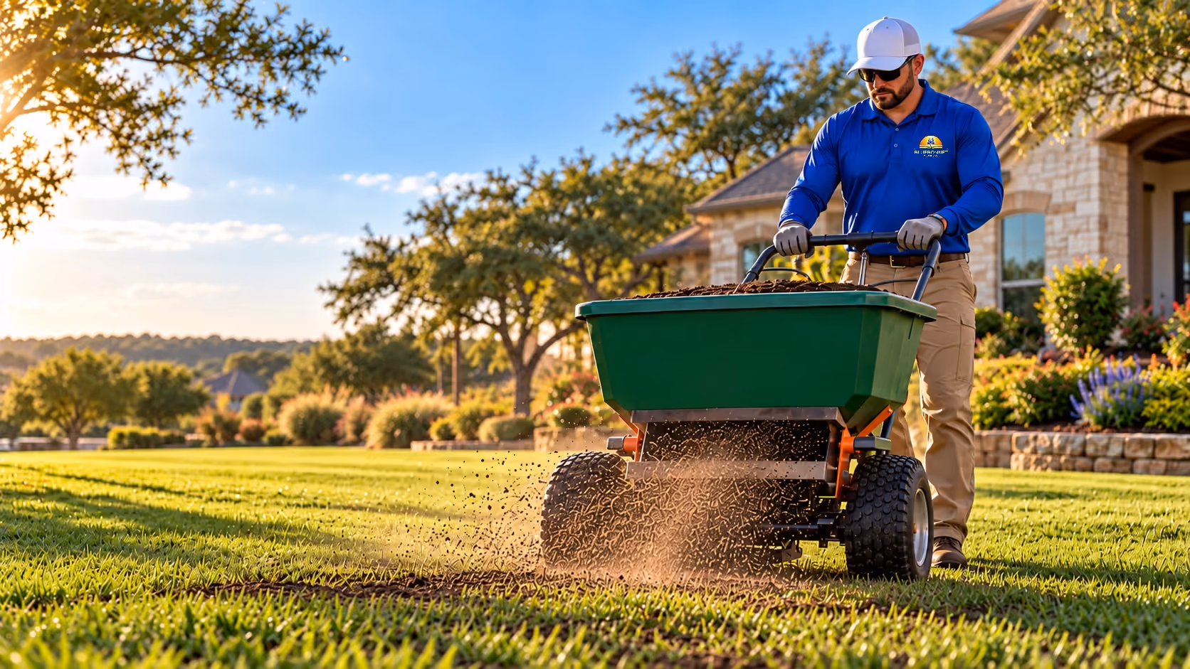 Professional lawn topdressing for healthier turf in Cedar Park, Texas

