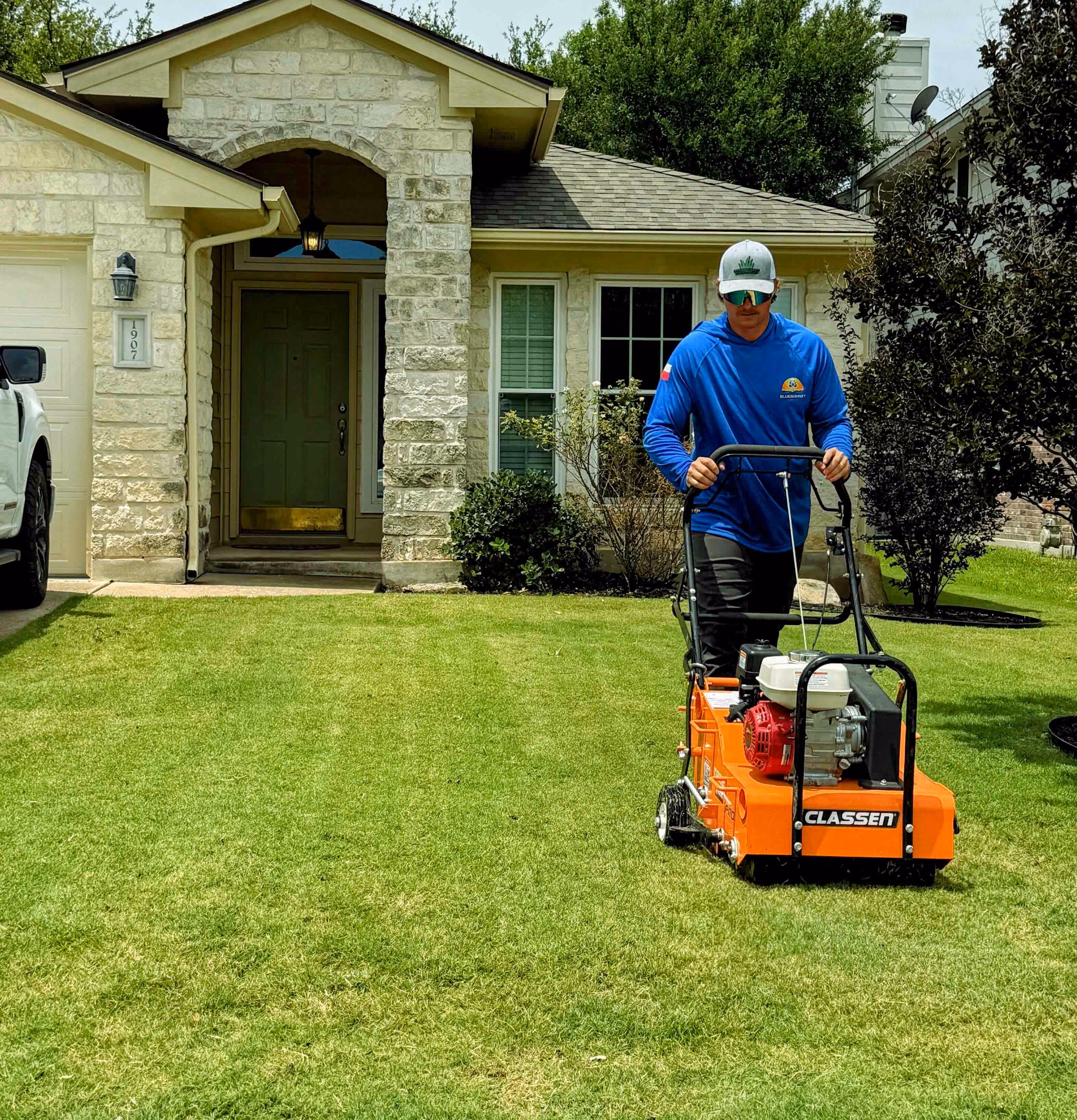 Professional core aeration for healthier lawns in Cedar Park, Texas

