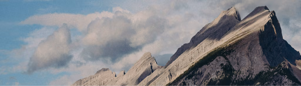 Mountain landscape banner