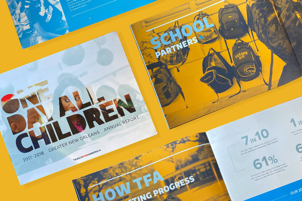 Collage of 2017 Teach For America Greater New Orleans Annual Report
