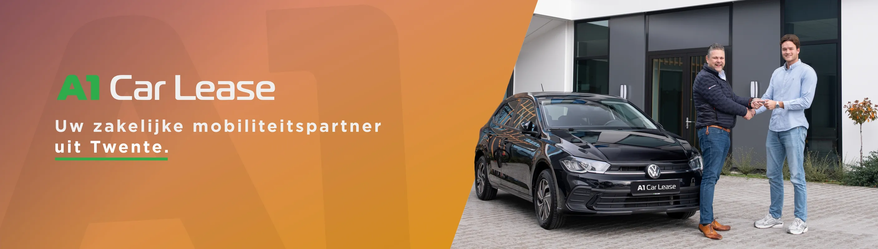 Persoonlijke aflevering van een leaseauto bij A1 Car Lease