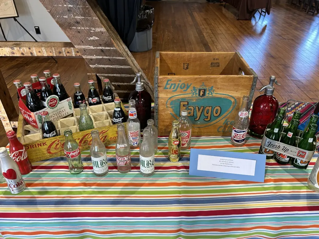 vintage bottles and crates