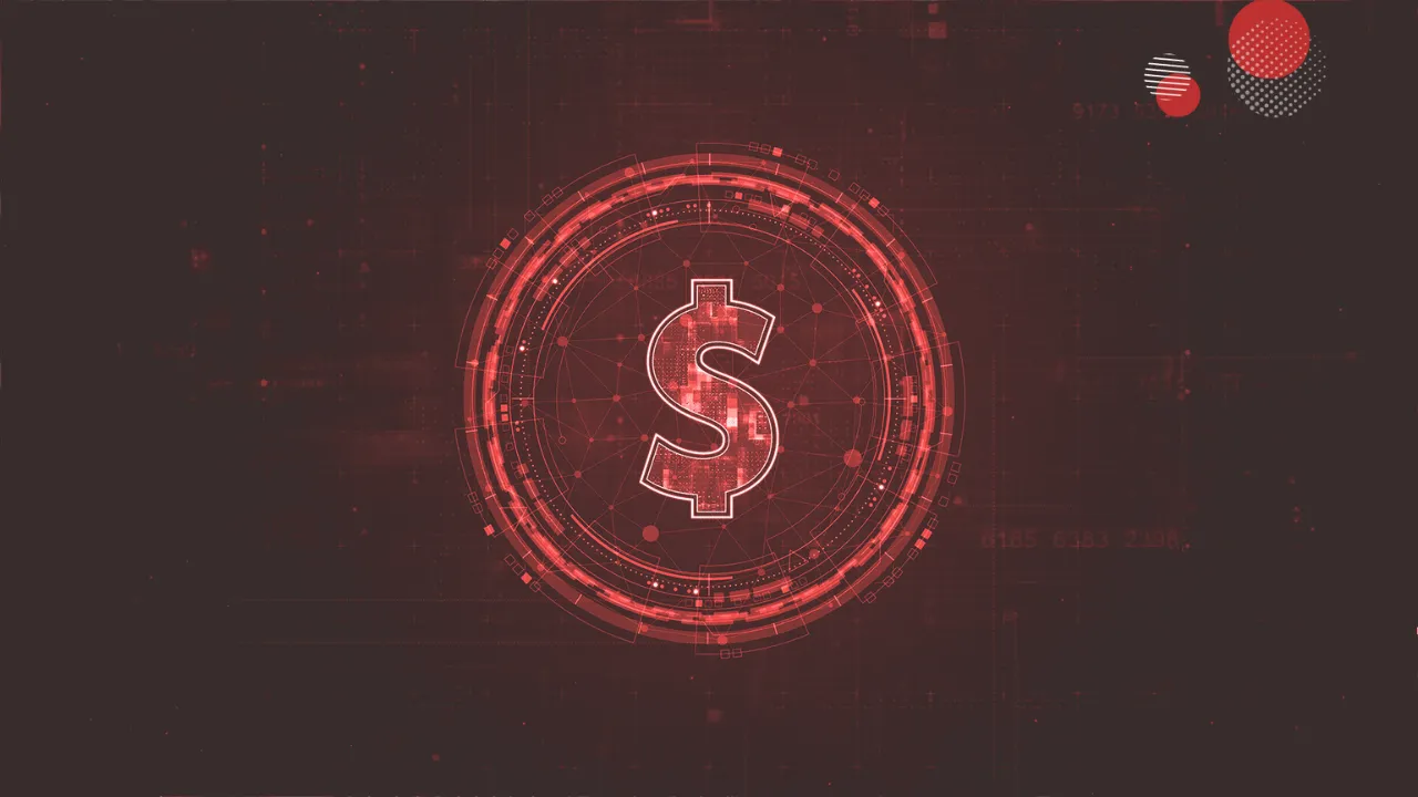 A imagem apresenta um símbolo de dólar em destaque, cercado por elementos gráficos que sugerem análises e operações financeiras digitais, em referência ao conceito de FinOps.