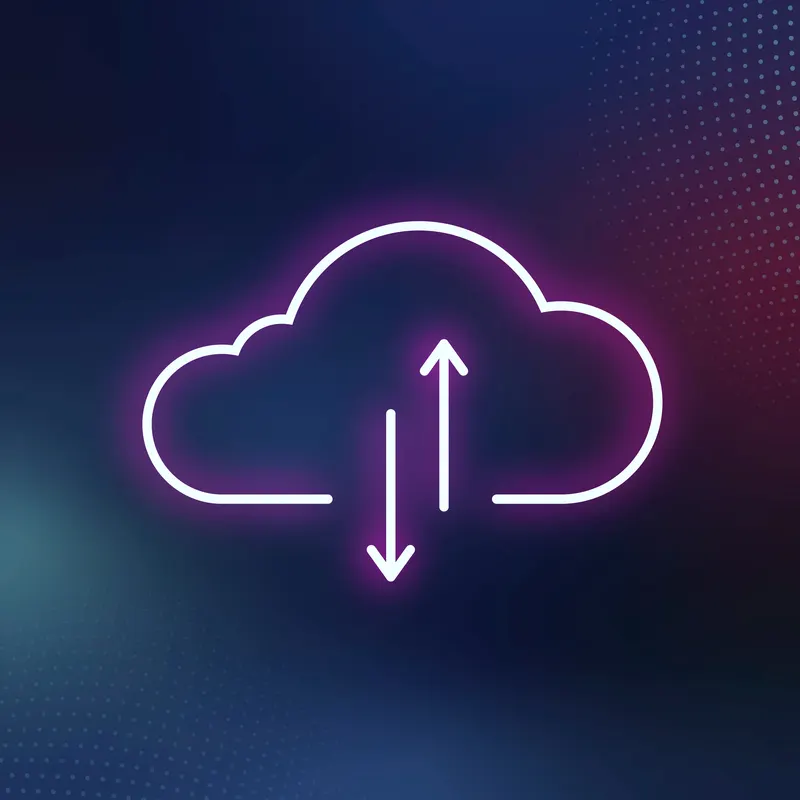 Nuvem fictícia em migração, representando a transição do cloud para bare metal.