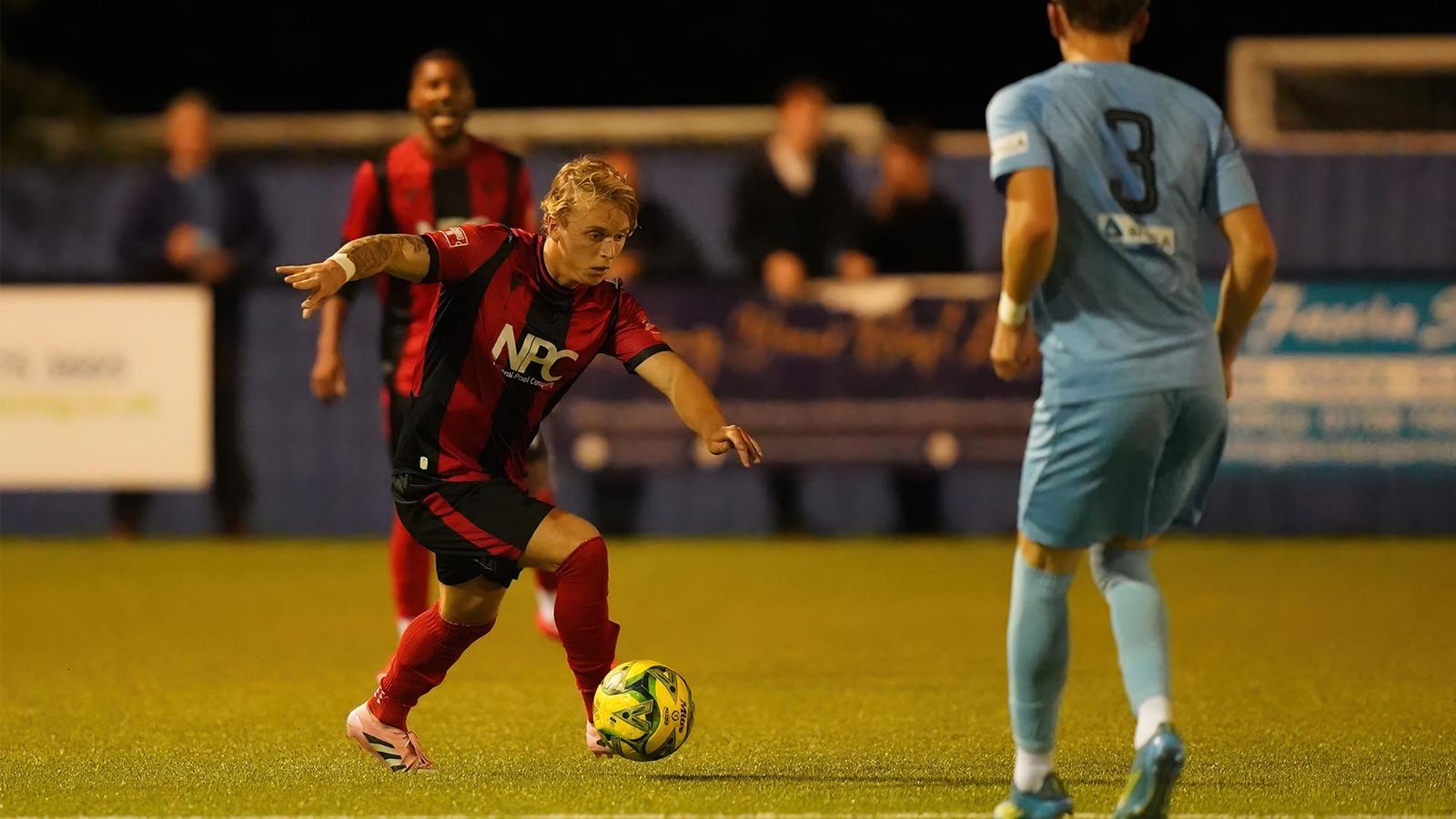 Kai Redgrave on the ball vs Brentwood.