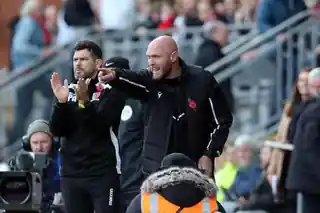 Wayne Brown on the touchline at Maldon & Tiptree