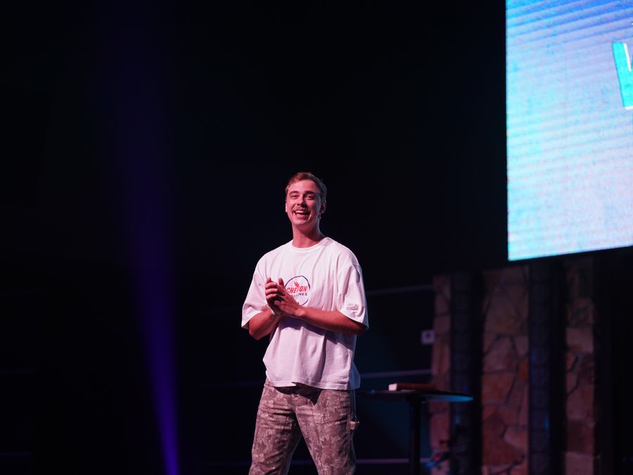 Students from three churches gathered at Vertical Reality