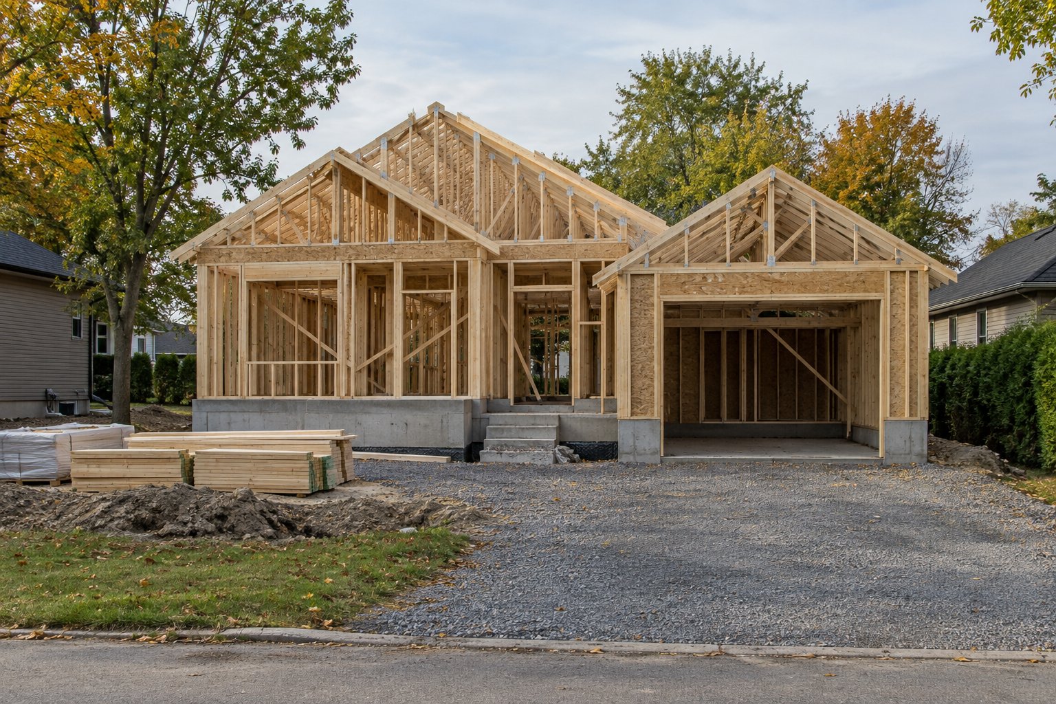 Construction de maisons neuves