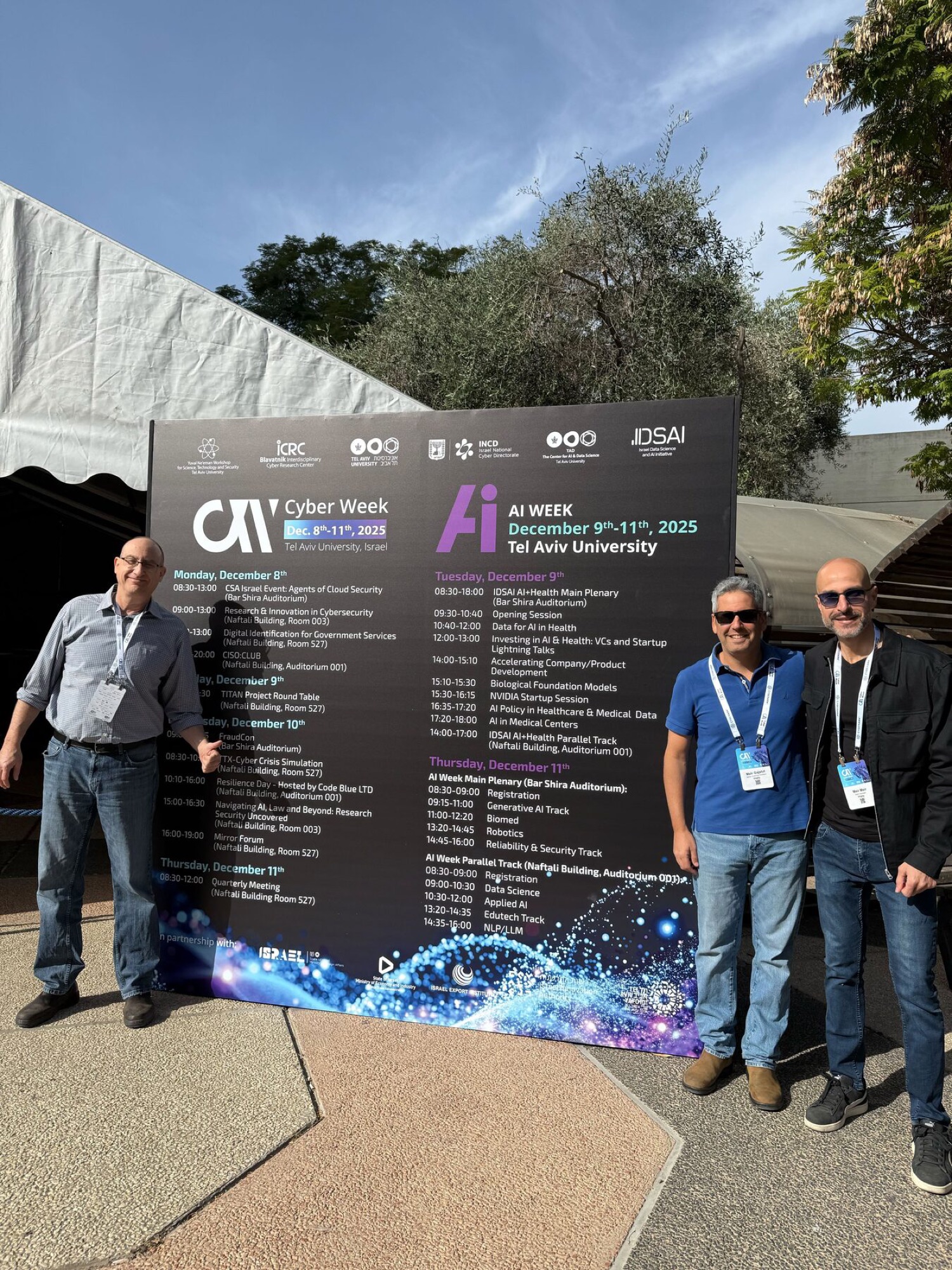 Imply team members at an industry conference