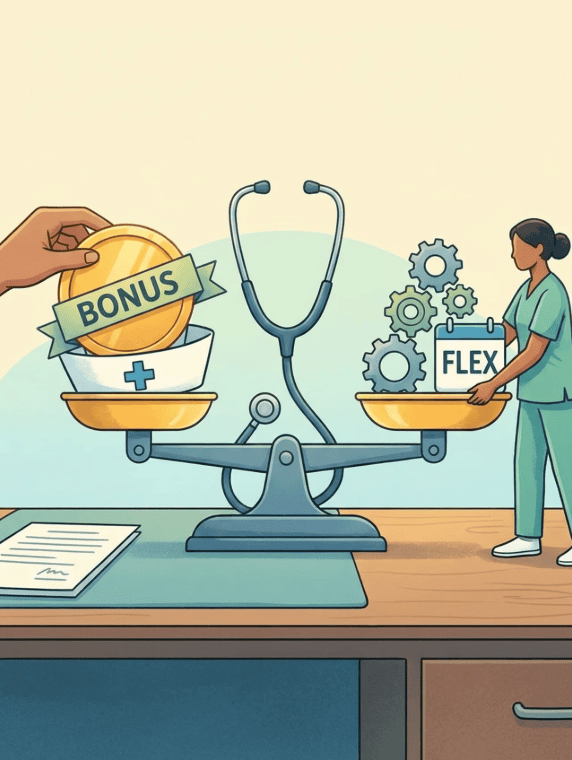 Nurse Sign-On Bonuses vs Pay Flexibility