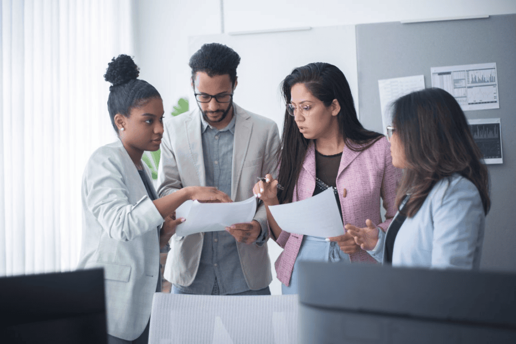 finance team discussing payment controls