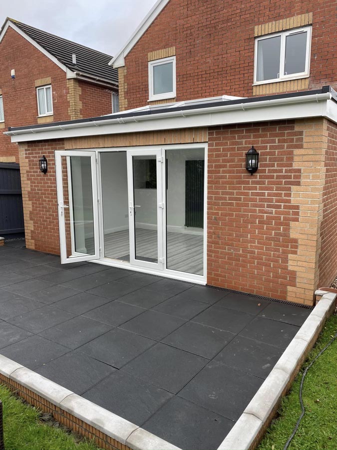 Rear extension and patio