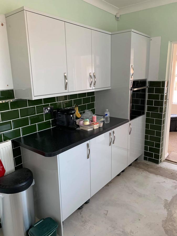 Tiled kitchen refurbishment