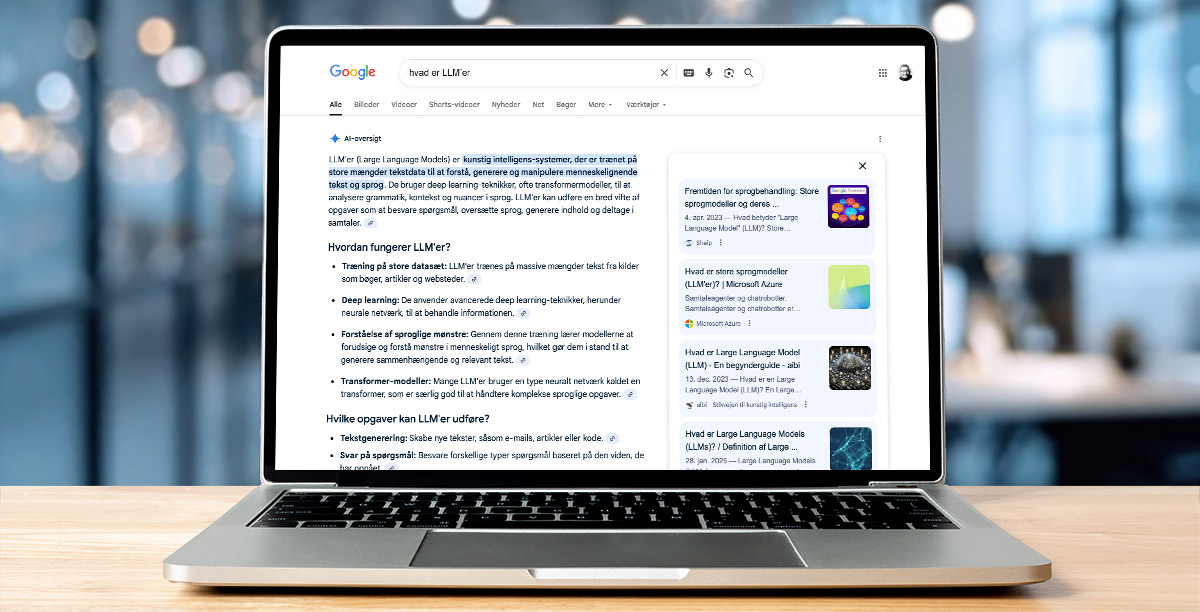 Google-søgning: Hvad er LLM'er?