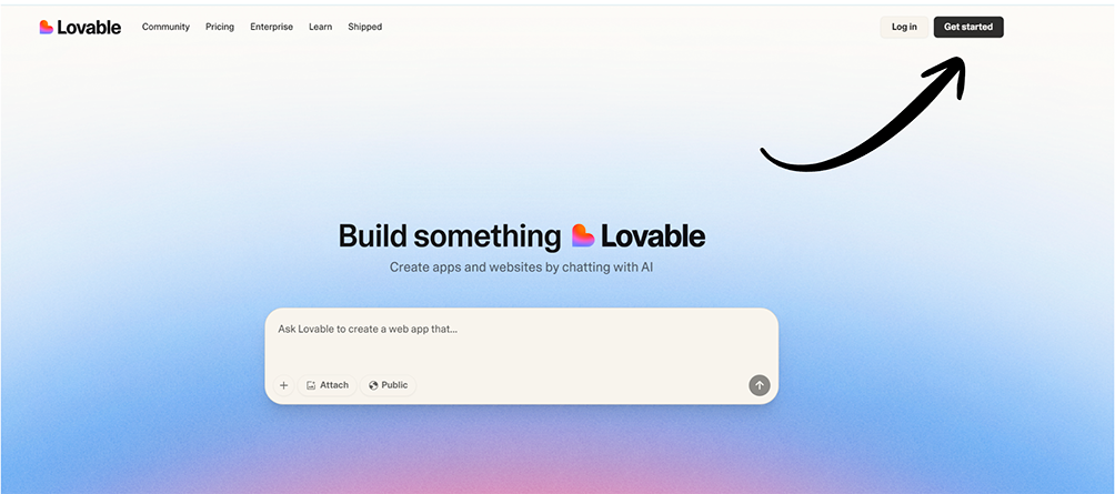 Get started with Lovable