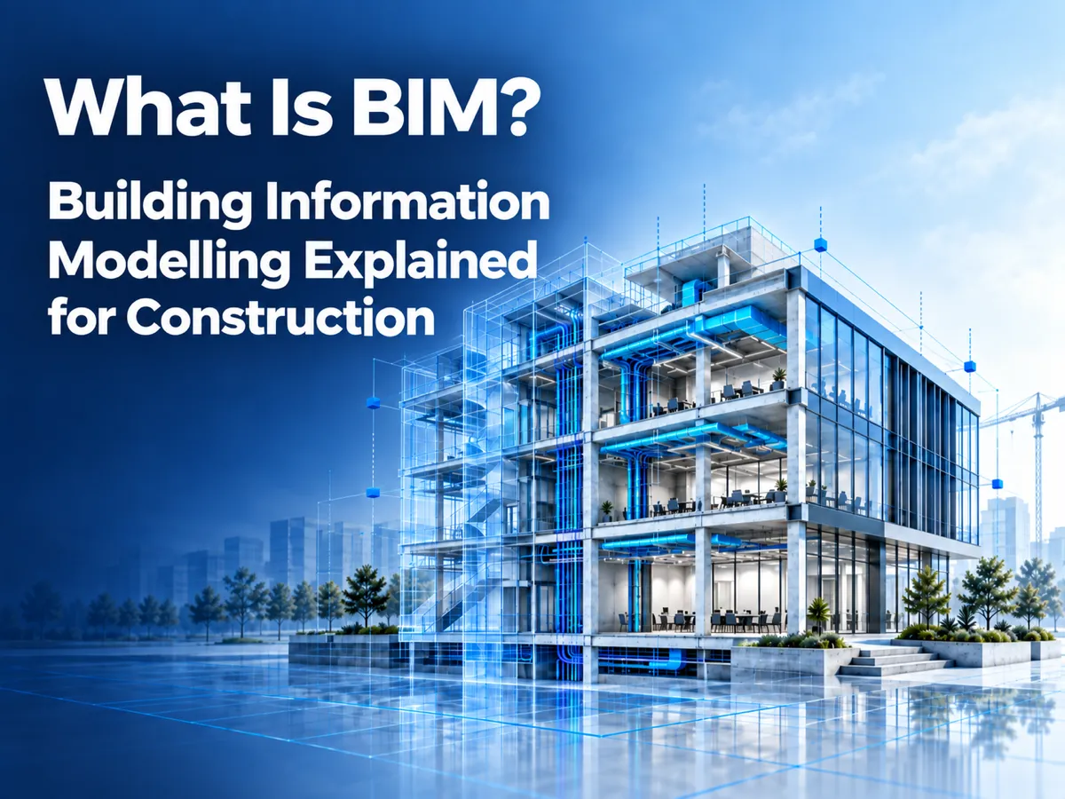 Mobile-optimized BIM building model for the English What Is BIM article cover