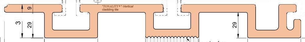 V-05-1 profile cross-section, top view