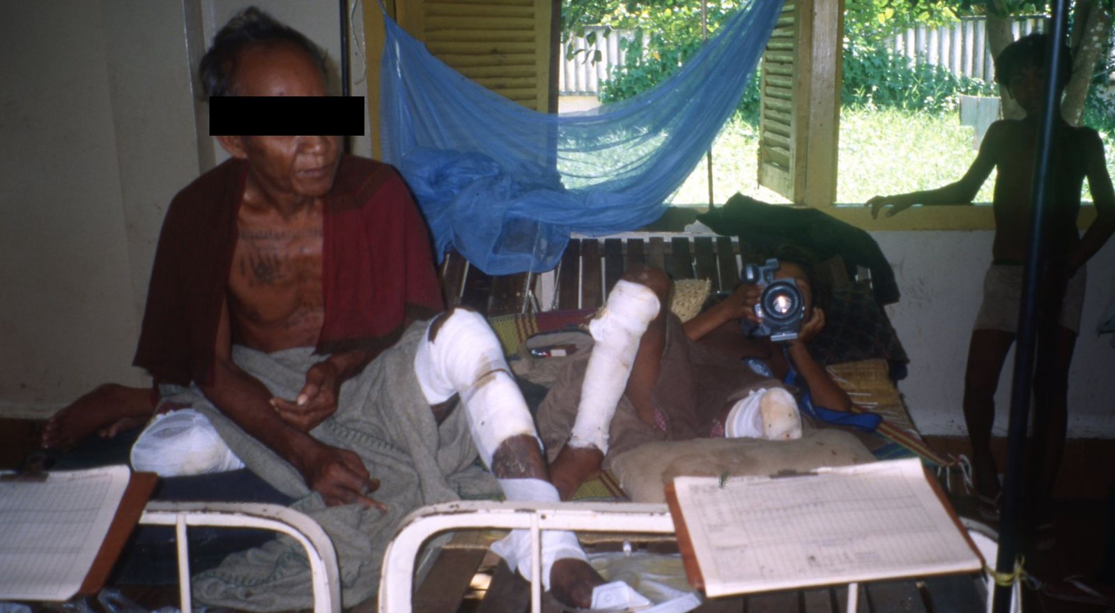 Father and son at Battambang Hospital