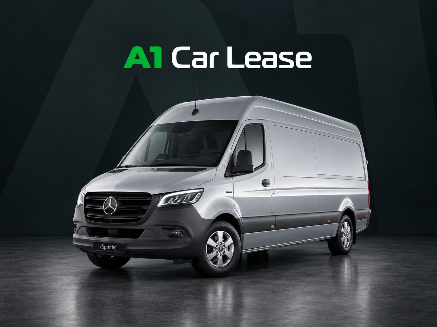 Presentatiebeeld bij de Mercedes-Benz Sprinter van A1 Car Lease