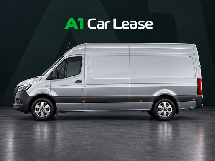 Presentatiebeeld bij de Mercedes-Benz Sprinter van A1 Car Lease