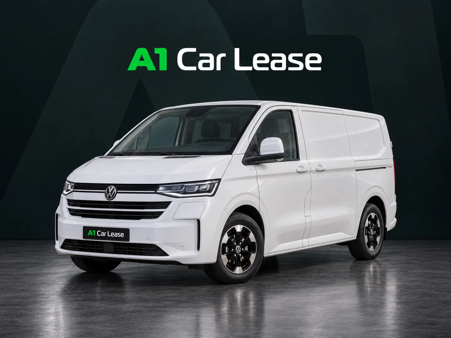 Presentatiebeeld bij de Volkswagen Transporter van A1 Car Lease
