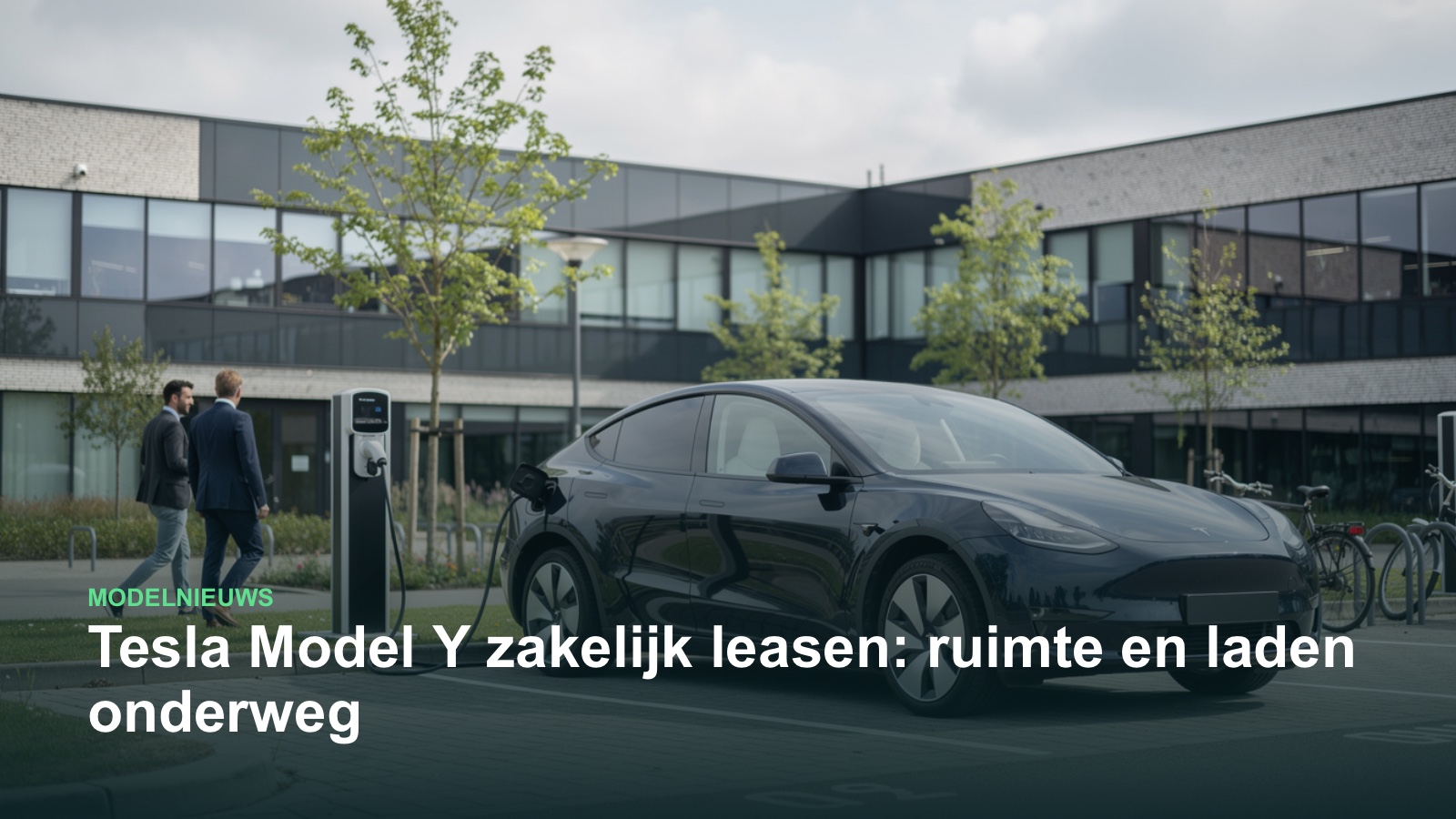 Impressie: Tesla Model Y voor zakelijk leasen bij A1 Car Lease