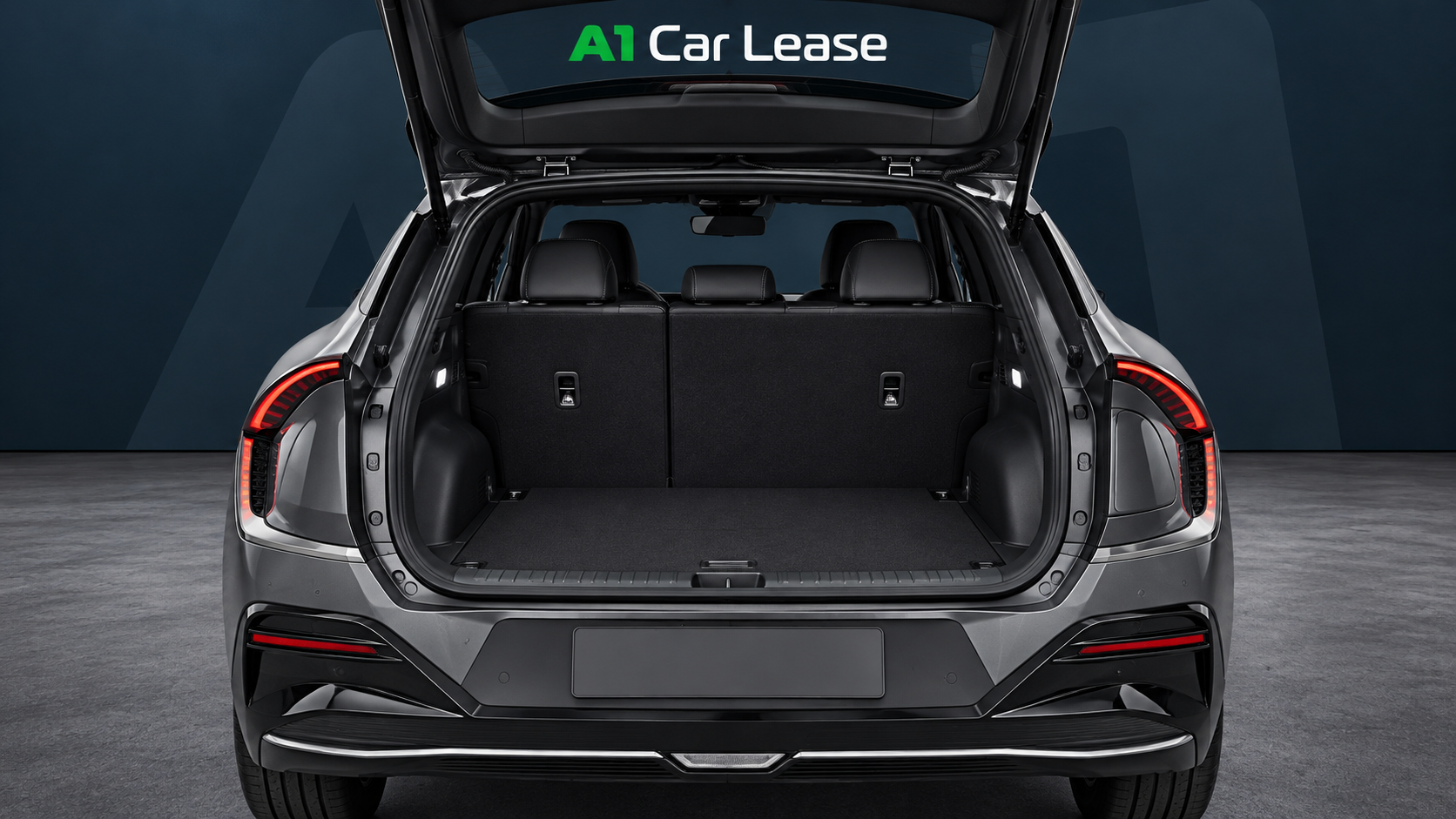 Kia EV6 Plus Interstellar Grey – kofferbak, AI-catalogusbeeld