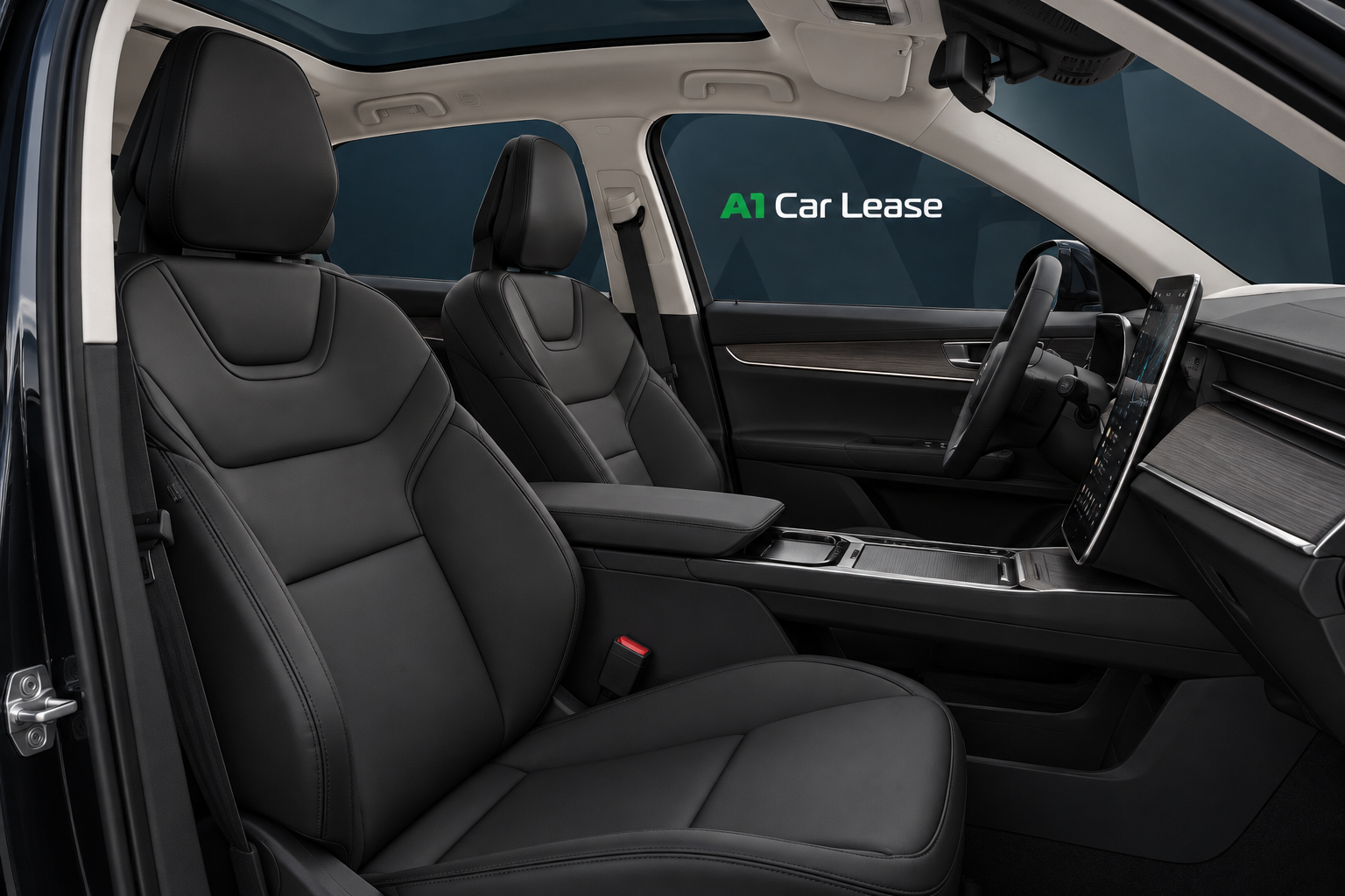 Volvo EX90 Core Vapour Grey — voorstoelen