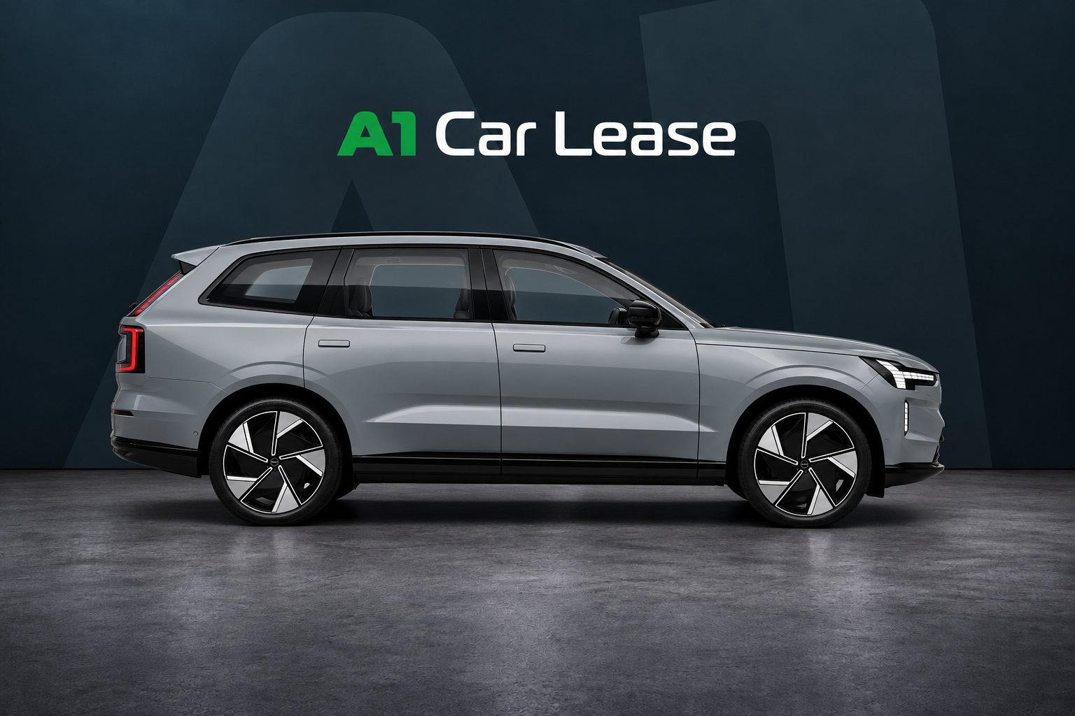 Volvo EX90 Core Vapour Grey — rechterzijkant