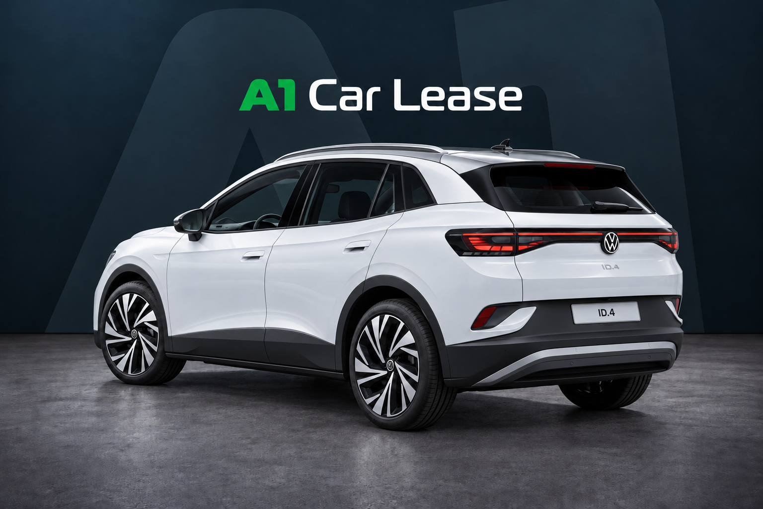 vw-id4-pro-limited-pure-white – linksachter – AI-catalogusbeeld
