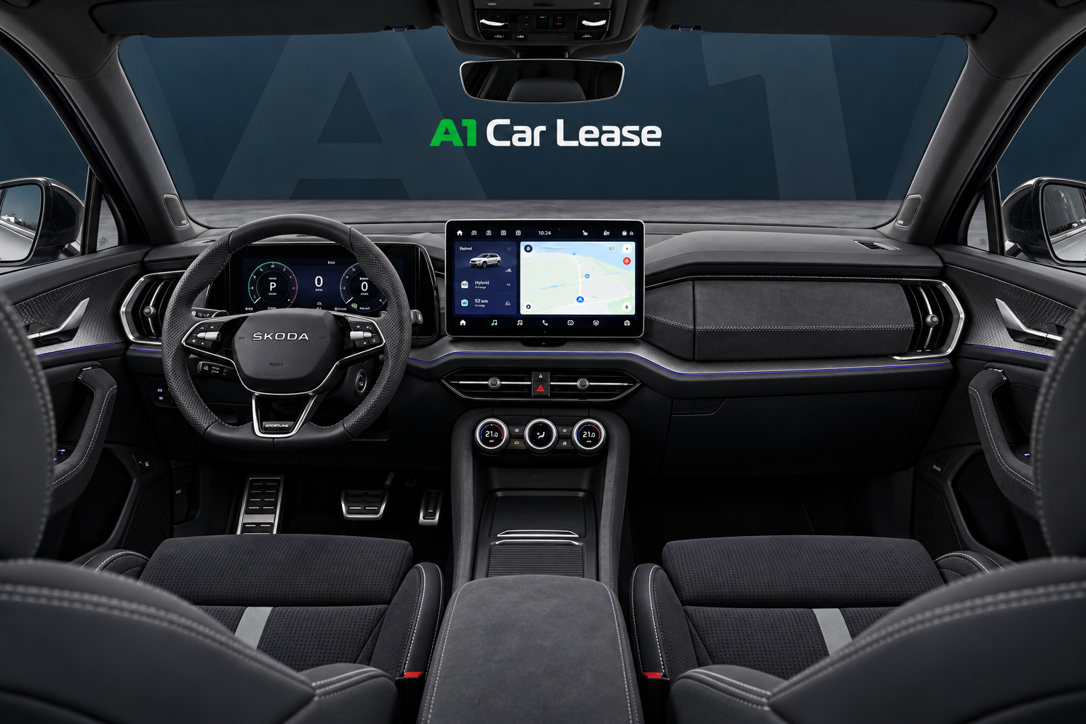 Škoda Kodiaq 1.5 TSI iV Sportline Business Steel Grey – dashboard – AI-catalogusbeeld