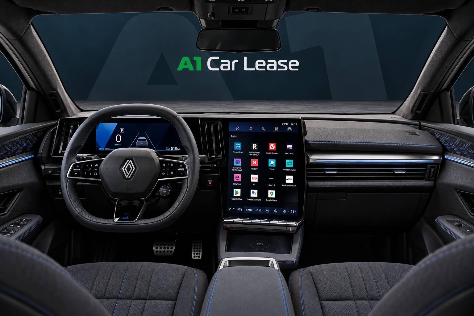 renault scenic 89 alpine gris – dashboard – AI-catalogusbeeld