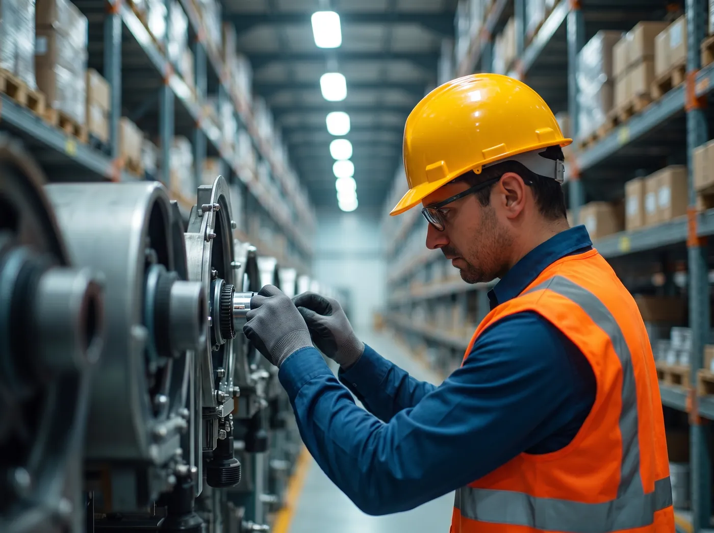 Service engineer at the Machinery Workshop