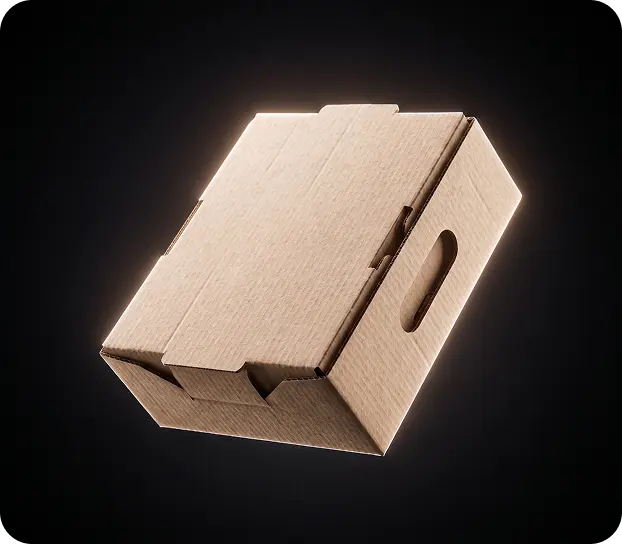 Die-cut carton with a carry handle