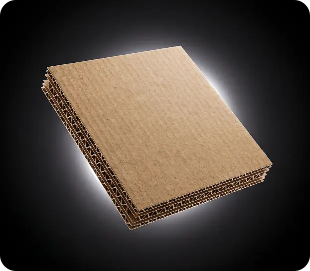 Double-wall corrugated board