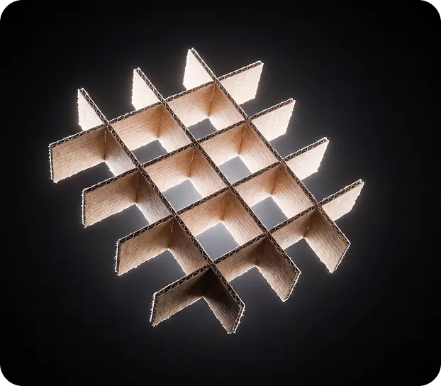 Corrugated partitions and dividers